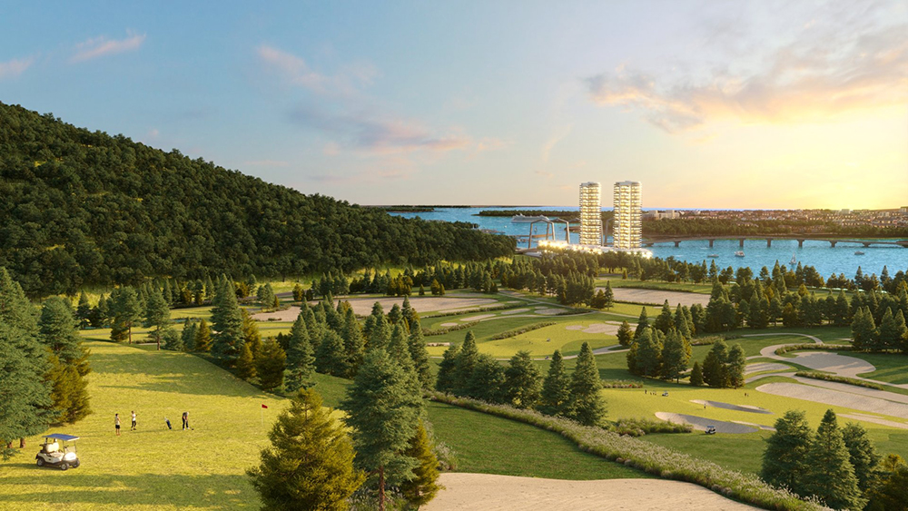 MerryLand Golf Club sở hữu địa hình thách thức cùng tầm view ngoạn mục