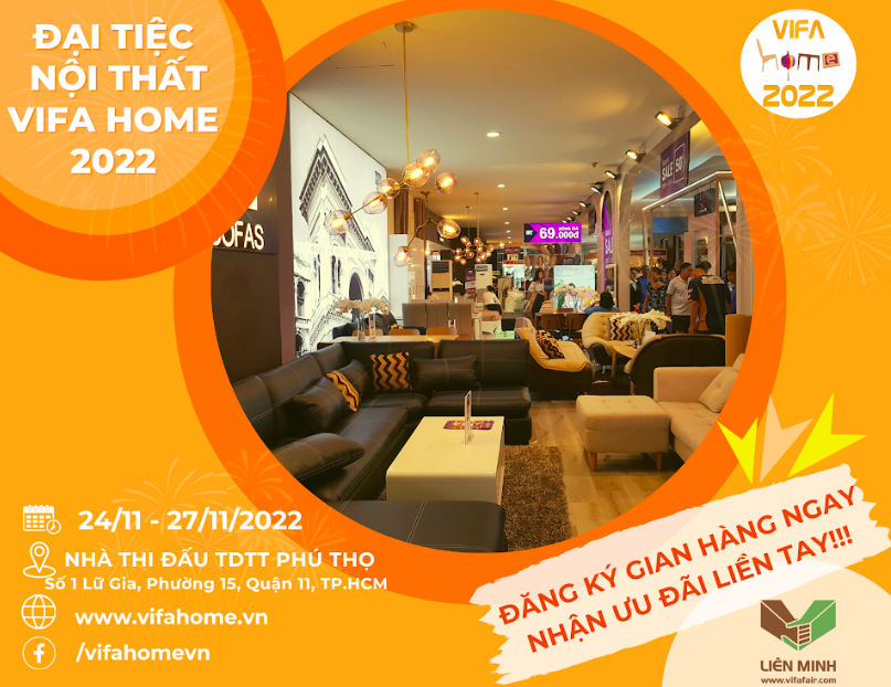 Các sản phẩm trưng bày tại Đại tiệc Nội thất VIFA HOME vô cùng đa dạng, từ nội thất, ngoại thất, đồ dùng gia đình, đồ trang trí, thủ công mỹ nghệ và các dịch vụ hỗ trợ.