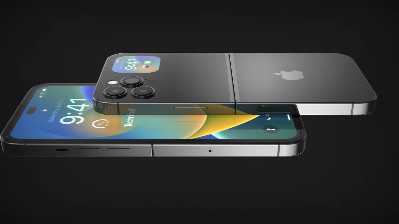 Hình ảnh concept&nbsp;iPhone 15 Flip từ video.