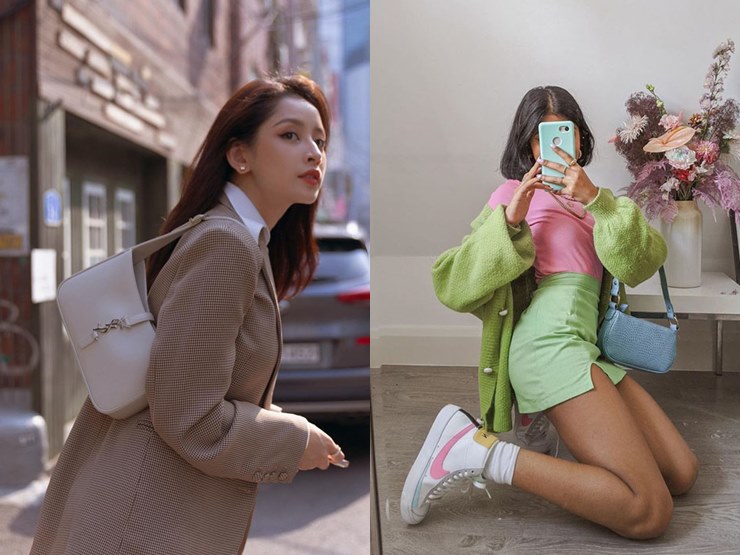 Thời trang - Những cách đeo túi kẹp nách trendy cho nàng