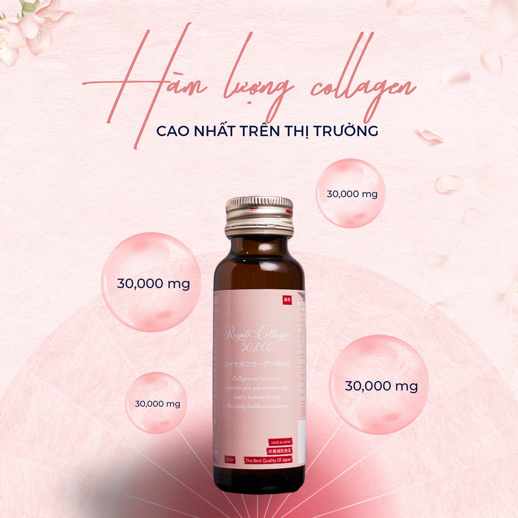 Phái đẹp tò mò về sự vượt trội của công nghệ collagen của Royal collagen 30.000 - 2