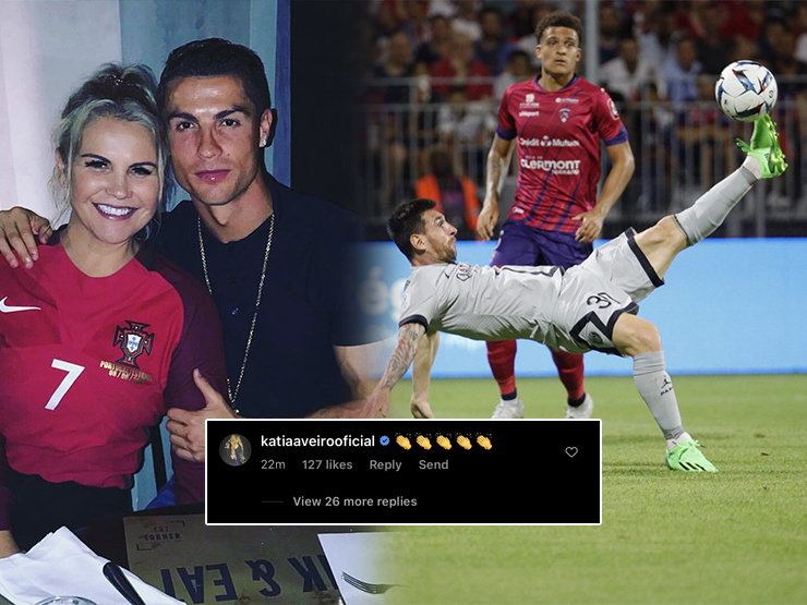 Bóng đá - Dậy sóng chị gái Ronaldo chế giễu siêu phẩm "xe đạp chổng ngược" của Messi