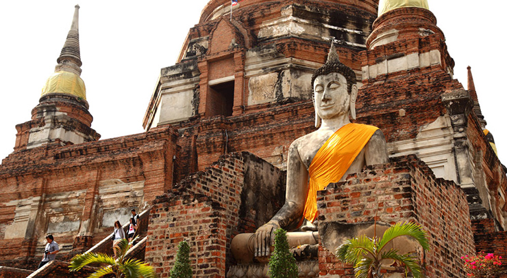 Những công trình kiến ​​trúc độc đáo ở Ayutthaya cổ đại luôn chiếm được cảm tình của du khách.

