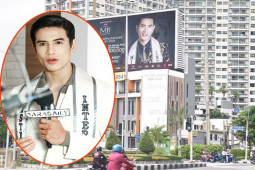 Đời sống Showbiz - Bất ngờ với hình ảnh Nam vương Quốc tế Trịnh Bảo phủ kín ngã tư, tòa nhà lớn tại Bangkok, Thái Lan