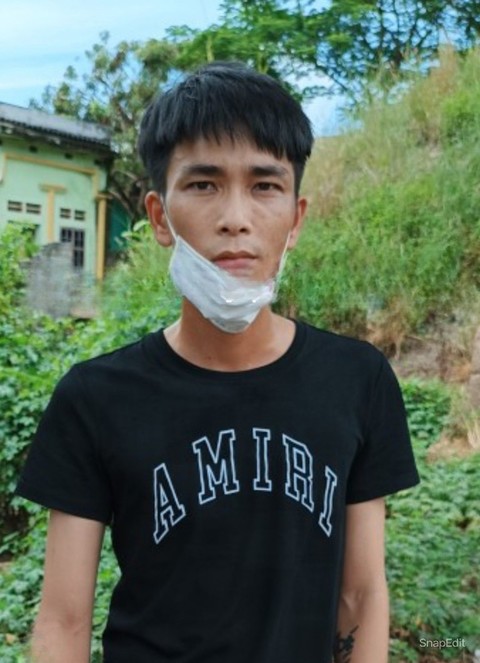 Nguyễn Minh Tâm bị bắt (Ảnh: Công an Lục Ngạn cung cấp).