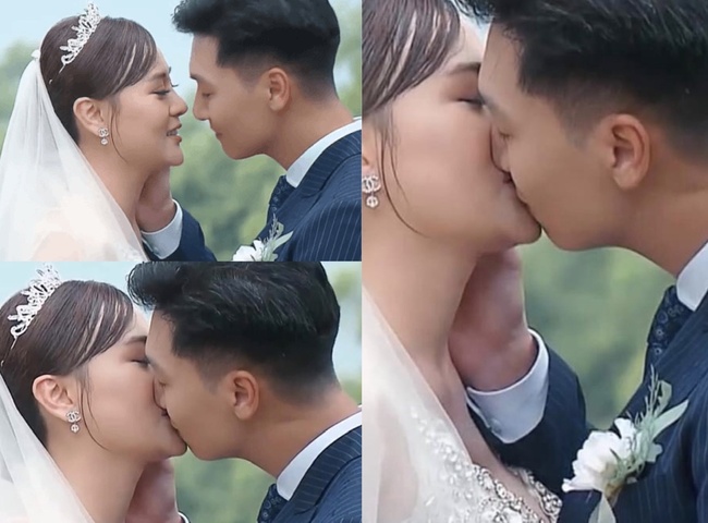 Ở cảnh quay trao nhau nụ hôn ngọt ngào trong đám cưới, Mạnh Trường chỉ chạm mũi mình vào má của Phương Oanh, sau đó quay phim sẽ chọn góc máy khéo léo để người xem ngỡ như hai nhân vật đang hôn nhau nồng cháy.


