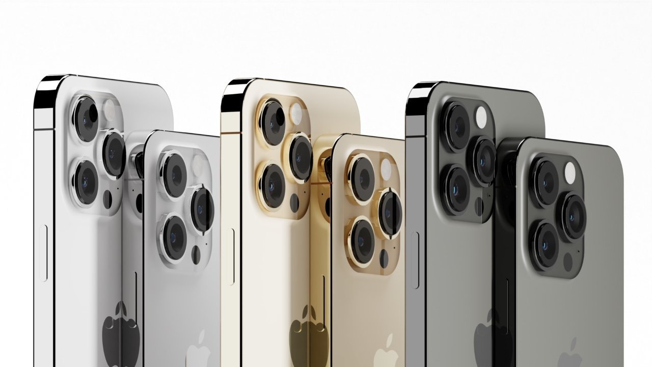 3 màu sắc tiêu biểu của cặp iPhone 14 Pro.