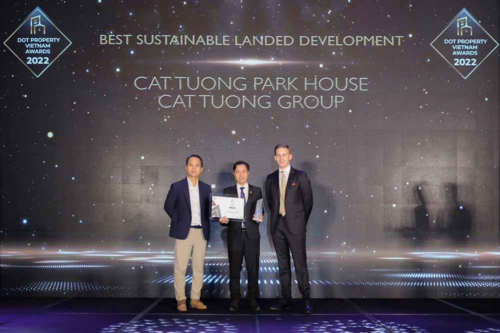 Cát Tường Park House vinh dự nhận giải thưởng sáng giá “Best Sustainable Landed Development Vietnam 2022”