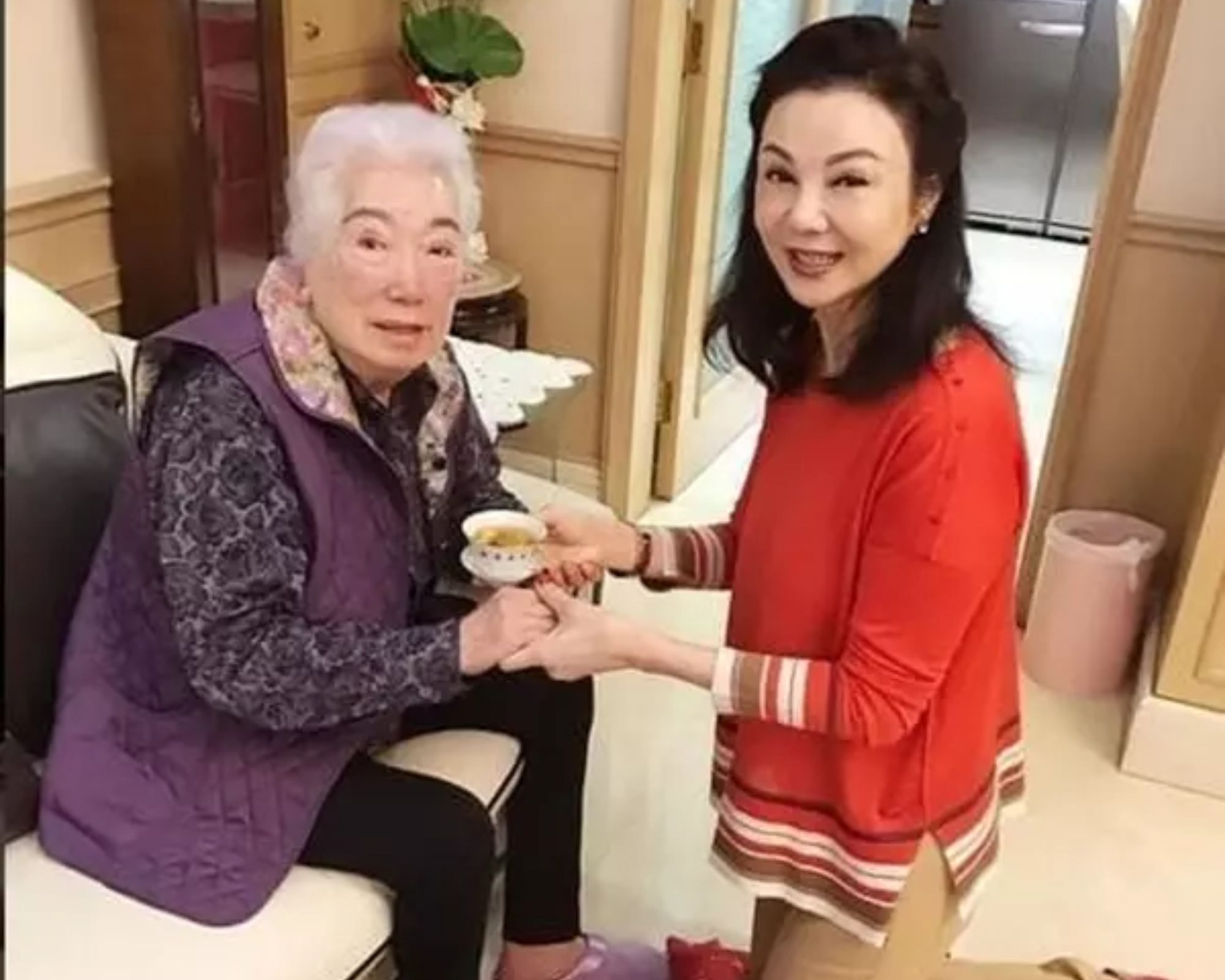 Dù đã ly hôn, Tạ Linh Linh vẫn được mẹ chồng cũ coi như con gái. 