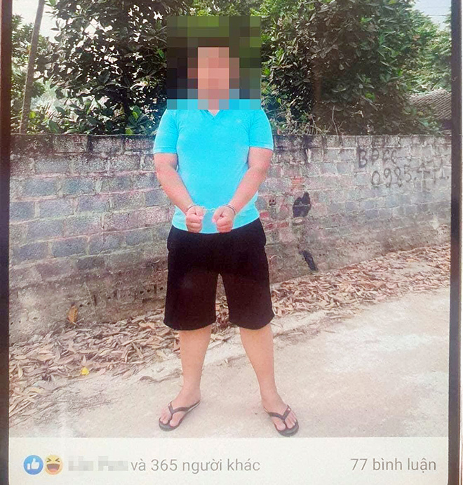 Hình ảnh T. đăng tải lên trang cá nhân.