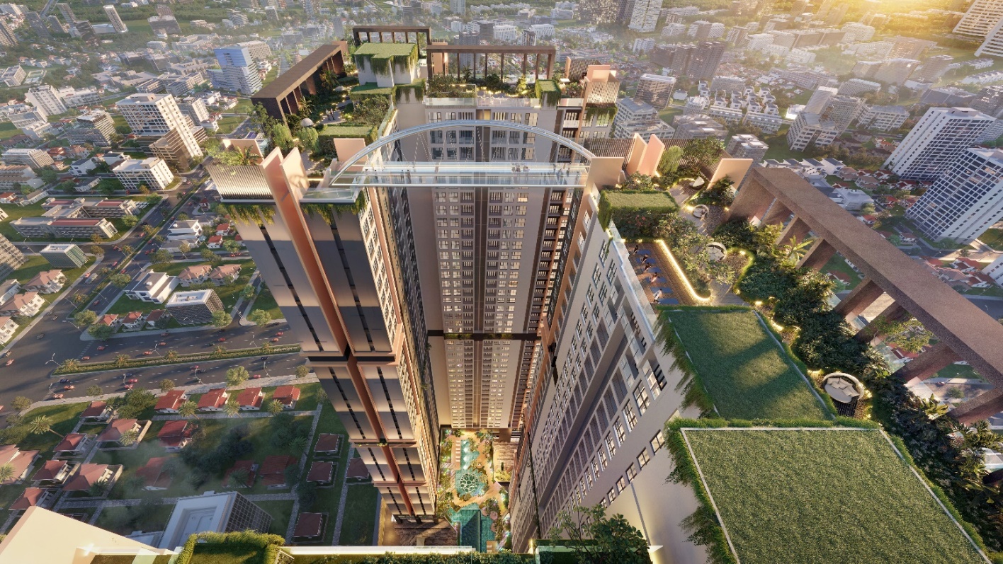 Cầu kính trên không ở độ cao 146m - kiệt tác độc bản trên không hiếm có tại TP. Thủ Dầu Một.