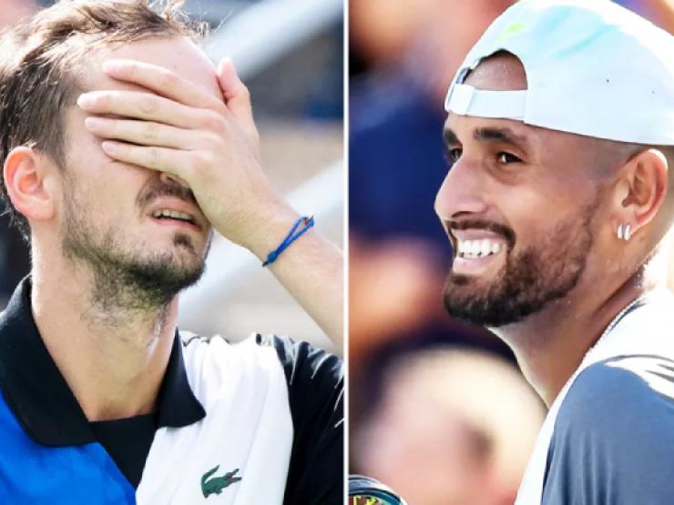 Thể thao - Kyrgios "làm gỏi" Medvedev, tiết lộ bí quyết đơn giản hạ số 1 thế giới