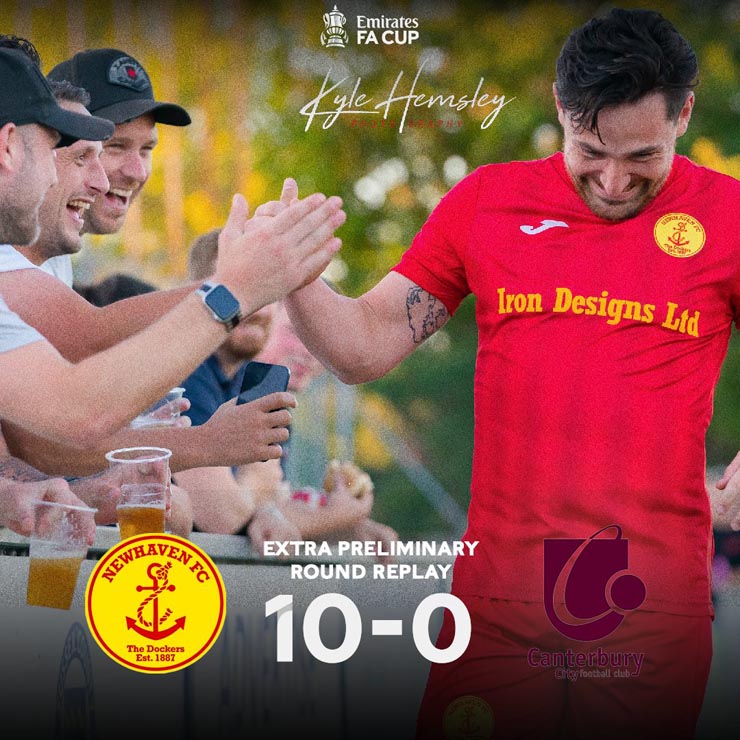 Newhaven đại thắng Canterbury City tới 10-0