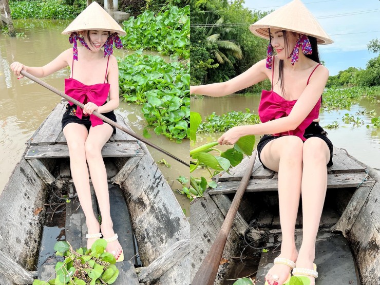 Đời sống Showbiz - Phan Thị Mơ về quê vẫn gợi cảm hết cỡ, liệu có được chú ý bằng mỹ nhân này?