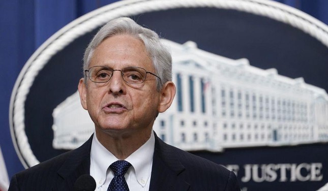 Bộ trưởng Tư pháp Mỹ Merrick Garland. Ảnh: AP