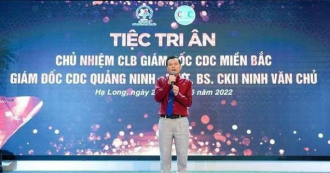 Hình ảnh được cho về một bữa tiệc chia tay ông Ninh Văn Chủ tại một khách sạn ở TP Hạ Long