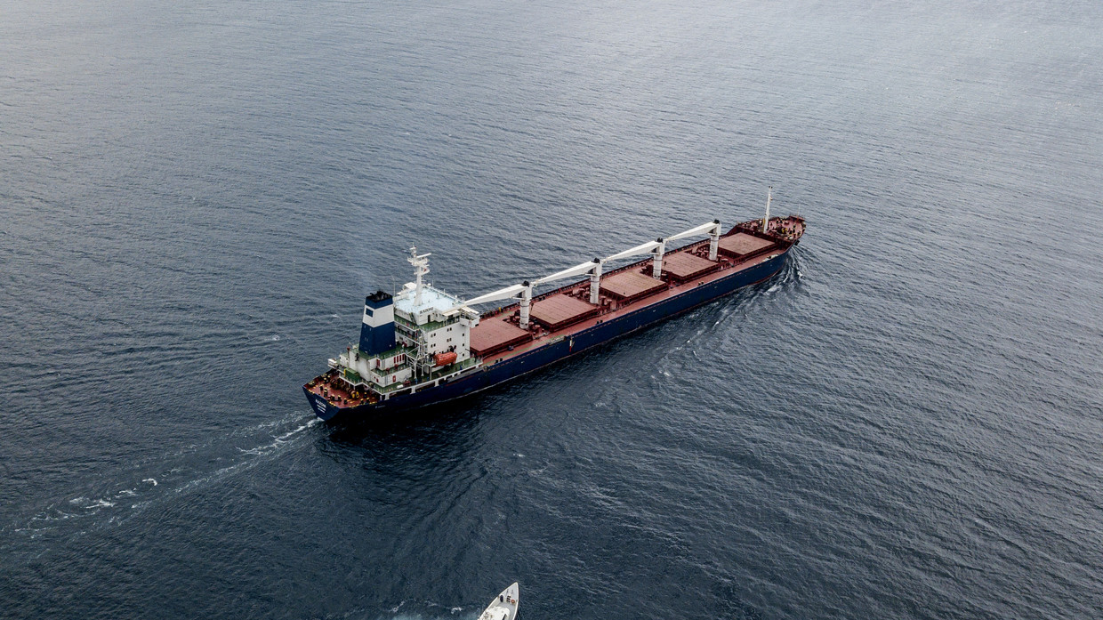 Tàu Razoni chở 26.000 tấn ngô đang chuyển hướng sang cập cảng Syria.
