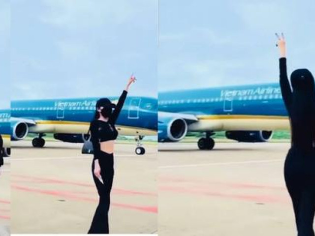 Tin tức trong ngày - Cô gái nhảy múa trước máy bay đang lăn để quay TikTok bị cấm bay