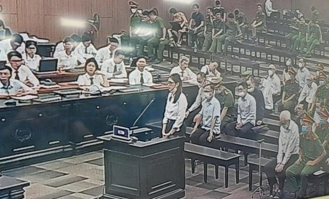 Bị cáo Nguyễn Thục Anh tại phiên xét xử.