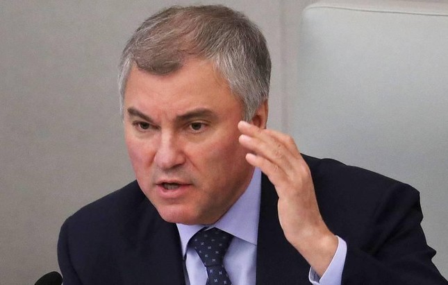 Chủ tịch Duma Quốc gia Nga Vyacheslav Volodin. Ảnh: Tass