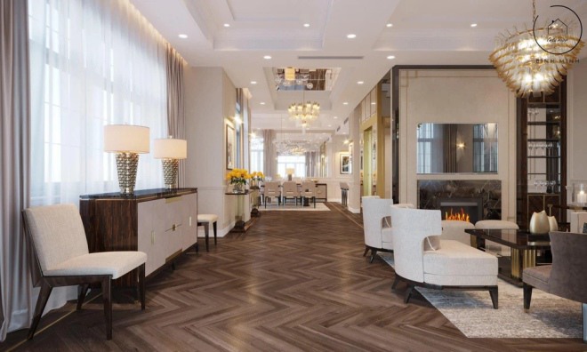 Bên trong sẽ được thiết kế theo phong cách tân
cổ điển.