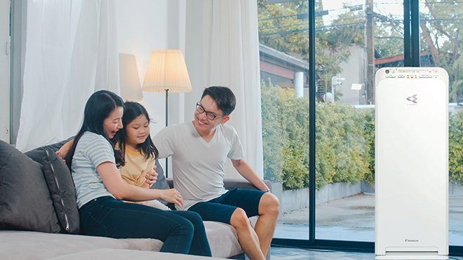 Máy lọc không khí giải pháp hiệu quả cho không khí trong lành. Ảnh: Bibumonline