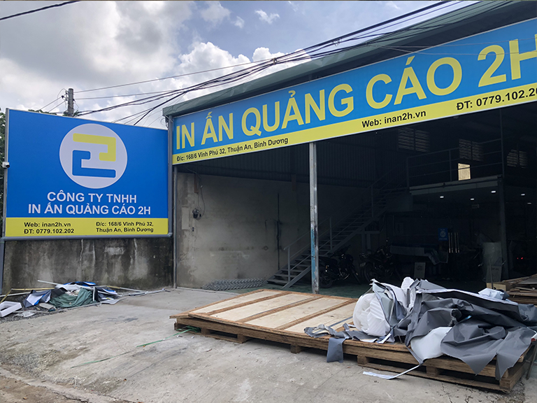 Xưởng in của In ấn 2H tại Thuận An, Bình Dương
