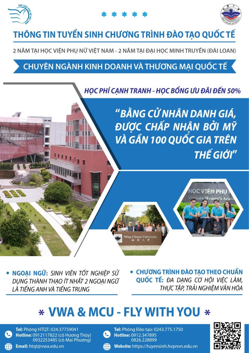 Tuyển sinh hệ liên kết đào tạo: "Bằng cấp quốc tế - Chi phí Việt Nam" - 2