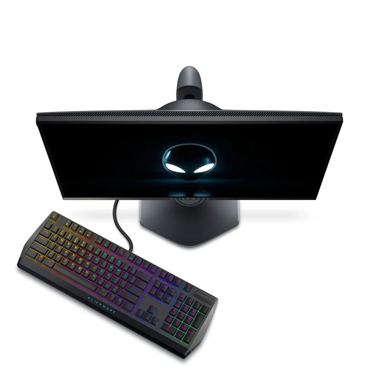 Phiên bản màn hình 25 inch với phần đế nhỏ gọn, mang đến không gian rộng hơn cho bàn phím.