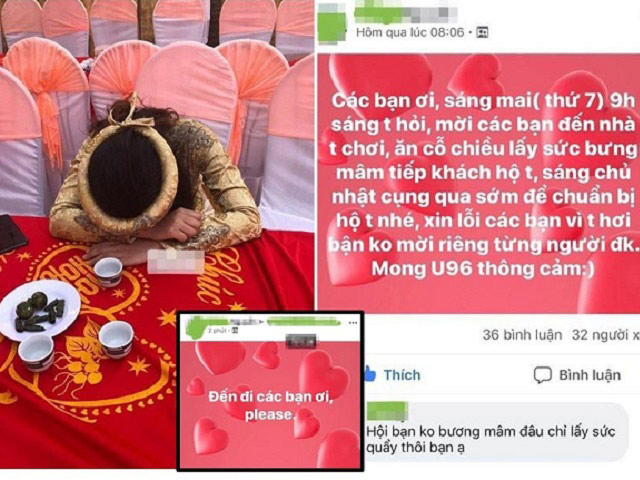 Cô dâu lên Facebook mời cưới bị bạn bè quay lưng, phút cuối phải lên mạng cầu cứu