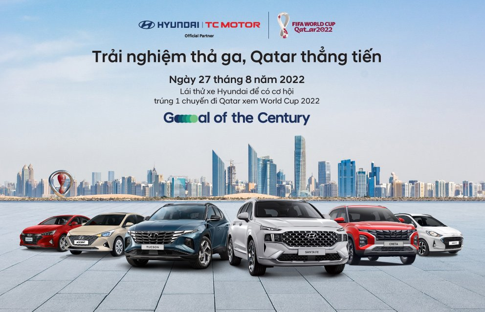 Lái thử xe Hyundai - Nhận vé đến Quatar xem World Cup - 1
