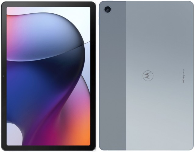 Moto Tab G62 có thiết kế mặt lưng 2 tông màu đẹp mắt.