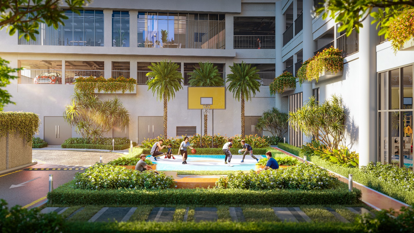 Nhiều mảng xanh và tiện ích tại Legacy Prime giúp cư dân thỏa sức trải nghiệm và thụ hưởng