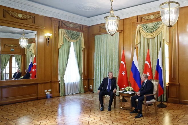 Hai nhà lãnh đạo Nga và Thổ Nhĩ Kỳ gặp riêng tại Sochi hồi đầu tháng này.