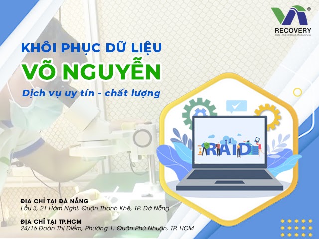 Đơn vị sẽ tiến hành khôi phục dữ liệu từ mảng Raid trong thời gian nhanh nhất