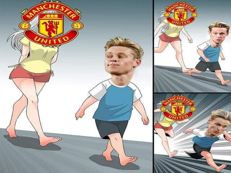 Tranh vui - Ảnh chế: Casemiro gia nhập MU, người vui sướng nhất là De Jong