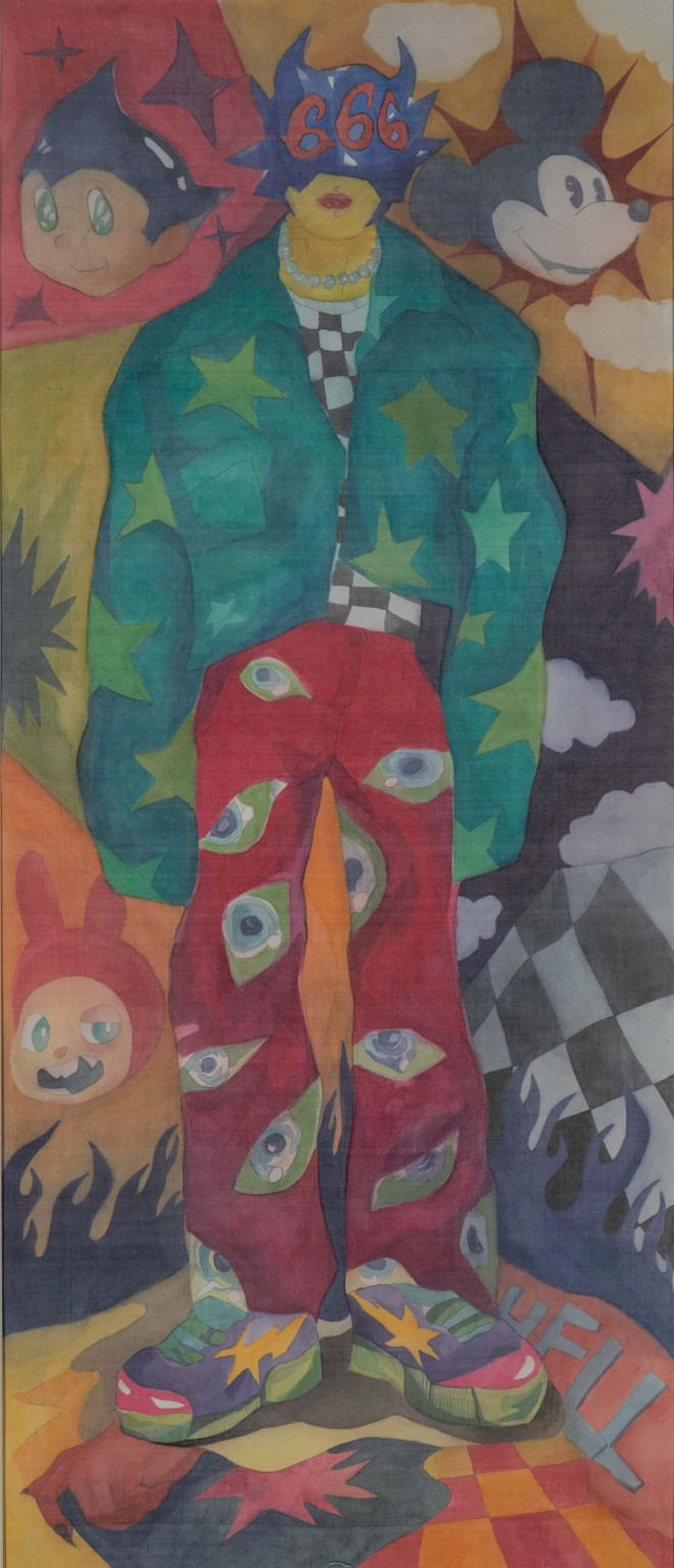 Họa sĩ trẻ vẽ tranh nude trên nền lụa mỏng - 7