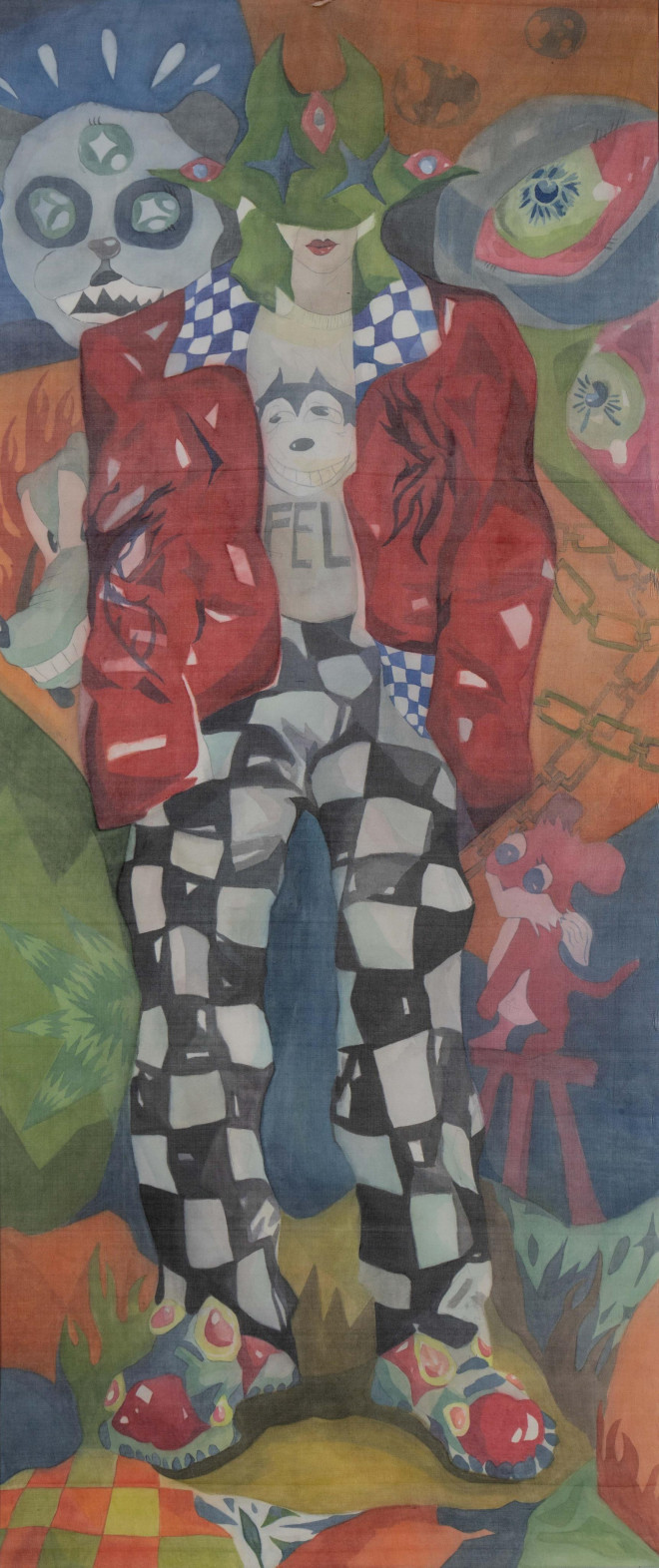 Họa sĩ trẻ vẽ tranh nude trên nền lụa mỏng - 8