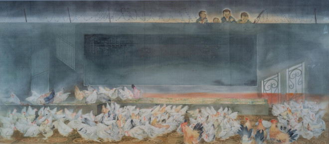 Họa sĩ trẻ vẽ tranh nude trên nền lụa mỏng - 11