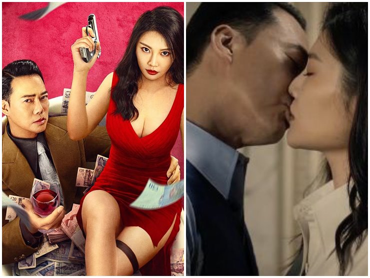 Phim - "Đại ca xã hội đen" Tạ Thiên Hoa hôn đắm đuối "quả bom sexy" Từ Đông Đông