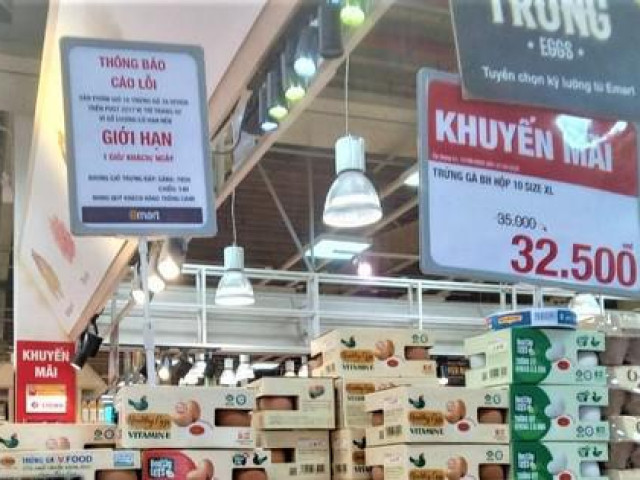 Thị trường - Tiêu dùng - Bất ngờ siêu thị giới hạn chỉ được mua 1 giỏ trứng gà, 2 khay bia