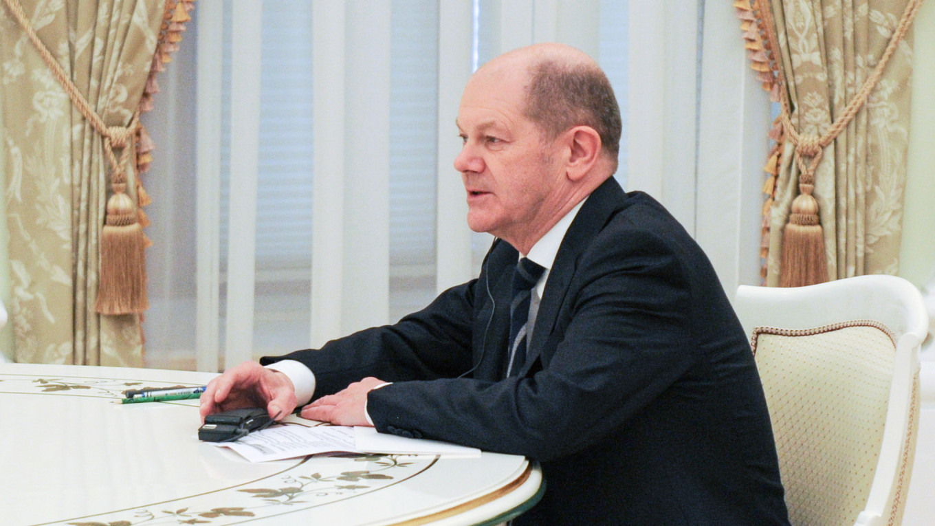Thủ tướng Đức Olaf Scholz từng đến Moscow gặp ông Putin vào tháng 2/2022.