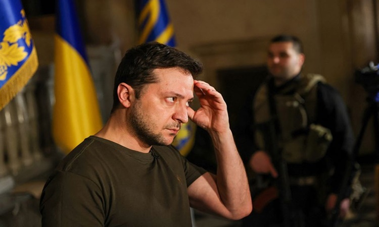 Tổng thống Ukraine – ông Zelensky (ảnh: Reuters)