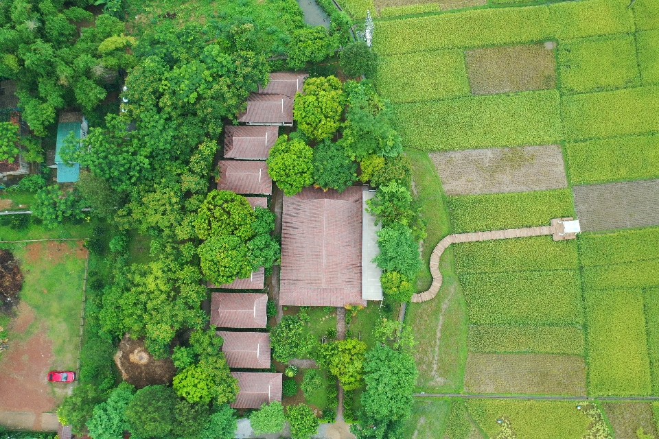 Sol Bungalows Resort được bao quanh bởi cánh đồng ngút ngàn và núi rừng xanh mướt