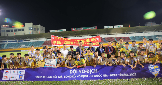 U15 SLNA soán ngôi vương U15 PVF giành chức vô địch U15 Quốc gia - Next Travel 2022 - 4