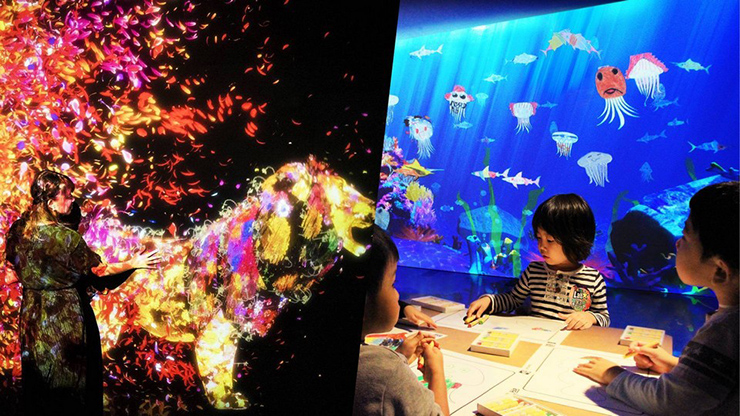 Ngoài ra, tại Sketch Aquarium, trẻ em và người lớn có thể ngồi cùng nhau và vẽ trên khung tranh có sẵn về các loài động vật biển, sau đó những bức tranh này sẽ được scan và chúng sẽ xuất hiện trên tường của bể cá kỹ thuật số này.
