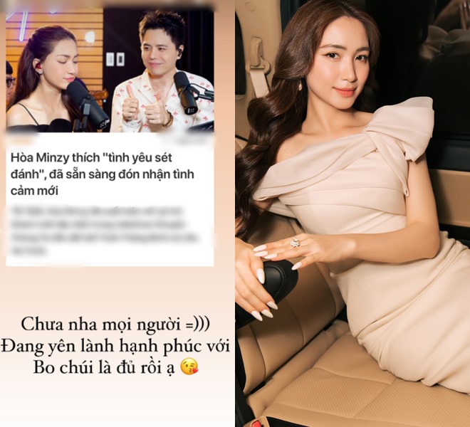 Hòa Minzy chia sẻ trên trang cá nhân
