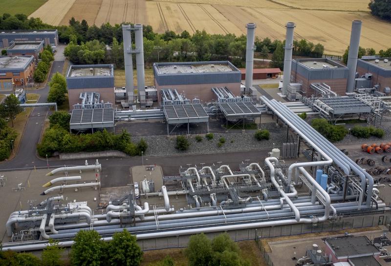 Một kho dự trữ khí đốt ở Đức (ảnh: AP)