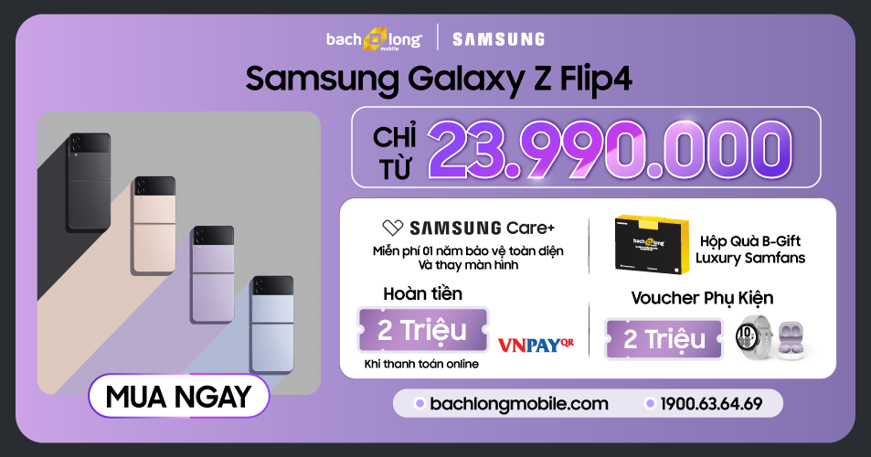 50 suất cuối cùng giảm đến 15 triệu đồng khi mua siêu phẩm Samsung Galaxy Z Fold4 | Z Flip4 tại Bạch Long Mobile - 1