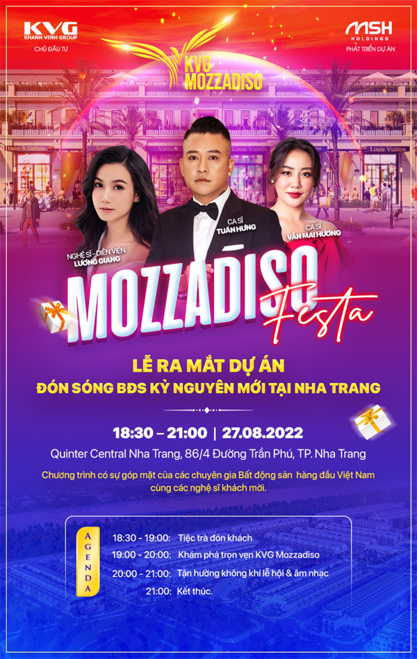 Lễ ra mắt dự án KVG Mozzadiso quy tụ dàn nghệ sĩ nổi tiếng